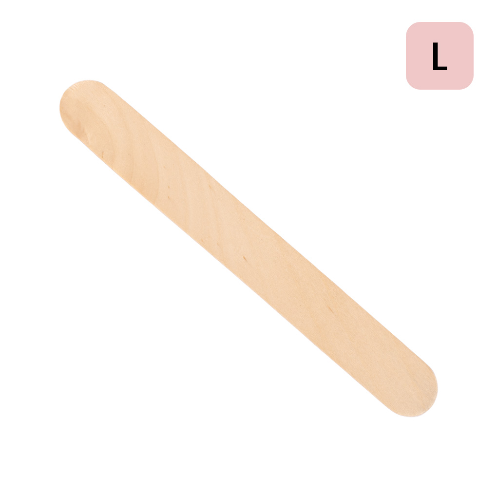 Kosmetická dřevěná špachtle - Large - 100 ks
